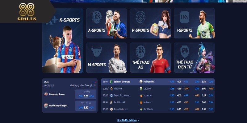 88Goals - Trang Cá Cược Online #1 | Link 88 Goals Chính Thức Cá cược thể thao 88goals