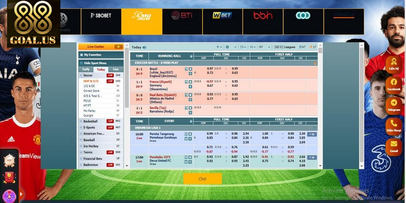 Tỷ Lệ Kèo Nhà Cái 88goals – Kèo Cạnh Tranh Cho Dân Cá Cược Soi tỷ lệ kèo nhà cái cùng chuyên gia nhiều kinh nghiệm
